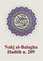 Nahj al-Balagha Hadith n. 209
