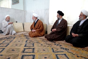 دیدار تولیت آستان مقدس حضرت عبدالعظیم الحسنی(ع) و امام جمعه شهرری باحجج اسلام موسوی همدانی و زمانی