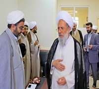 دیدار آیت الله ری شهری با دست اندرکاران پژوهشكده كلام اهل بيت عليهم السلام