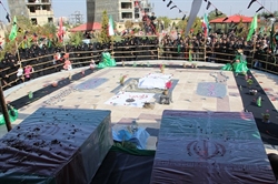 پیکر دو شهید گمنام دفاع مقدس در موسسه دارالحدیث قم آرمید